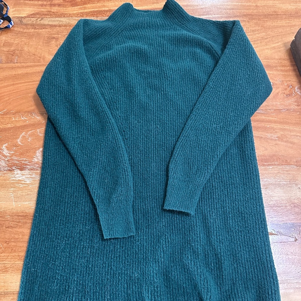 Turtle neck sweater dress